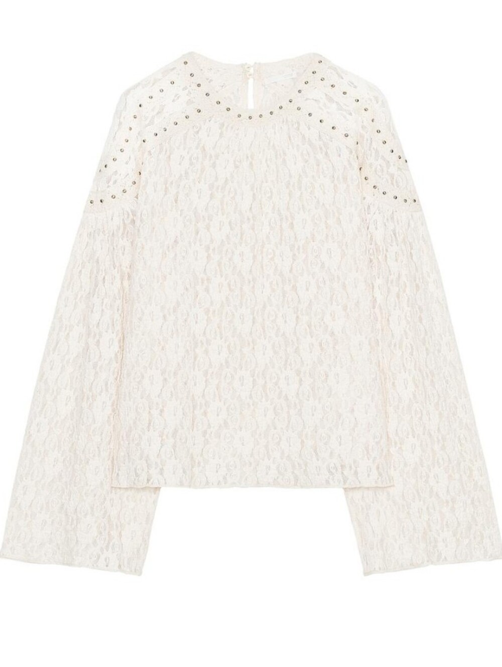 Zara Studded Lace Top